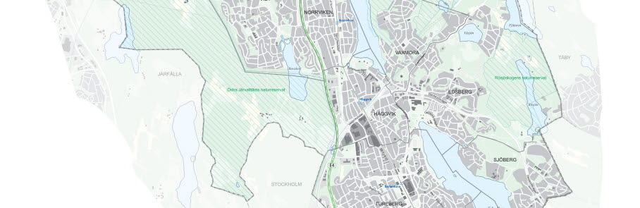 Karta över Sollentuna
